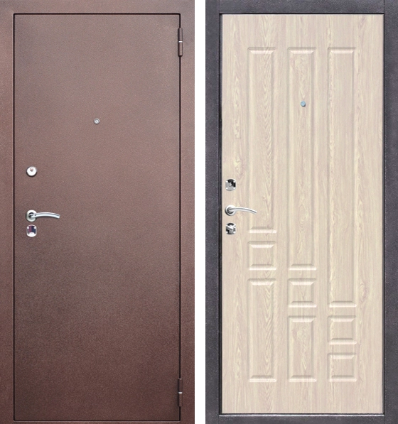 Входная дверь БАЗИС ФЛ-31 беленый дуб