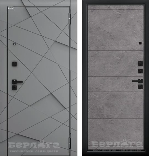 Сейф-дверь Ультра (2П) Марвин Гранит лава грей / МДФ "Менгир" Силк муссон