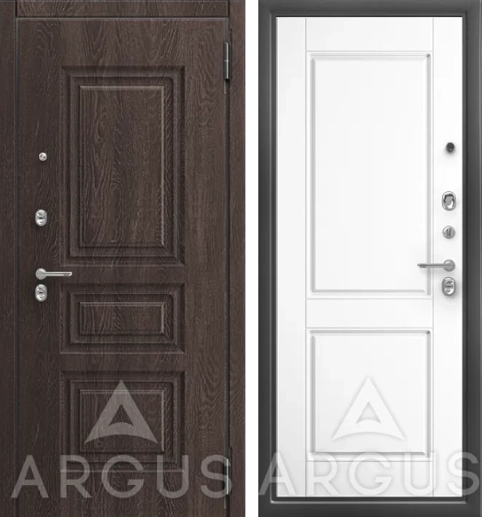 Входная дверь ДА64 Антик серебро Ромео Эмалит арктик,Скиф, Филадельфия шоколад