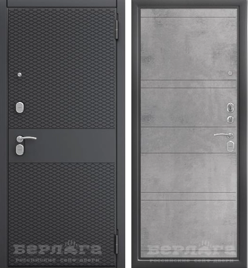 СЕЙФ-ДВЕРЬ ТРИНИТИ МАРВИН БЕТОН СВЕТЛЫЙ / МДФ СУЛТАН СИЛК ФЛАЙ