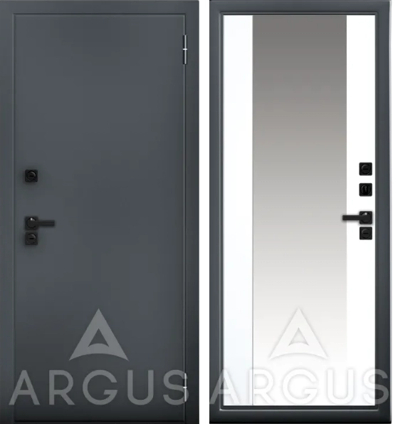 Входная дверь Тепло Букле графит Вояж Эмалит арктик