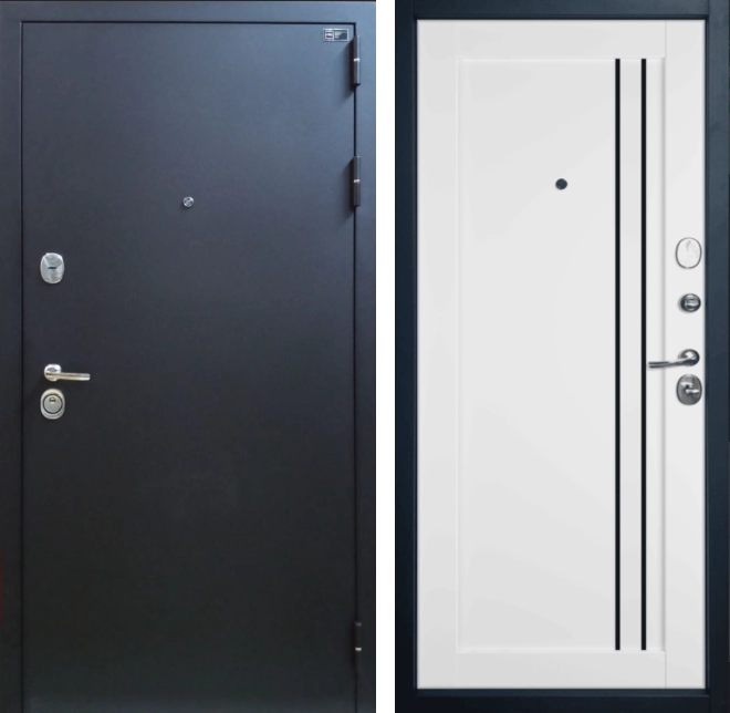  ВХОДНАЯ ДВЕРЬ EXPERT PRO 3K E33  Ice  Black Gloss