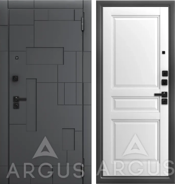 Входная дверь ДА97 Black Style Антик серебро Каролина (Белая эмаль (soft)Корса, Силк флай