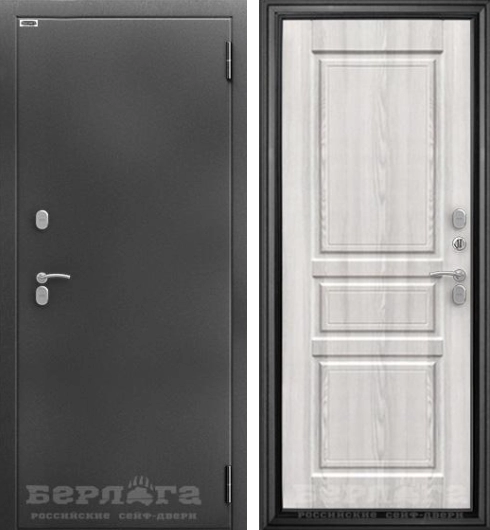 Сейф-дверь 3К ТЕРМО ГАРАЛЬД ЯСЕНЬ РИВЬЕРА АЙС / серебристый антик