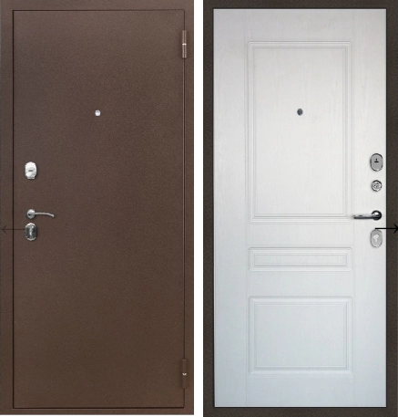 Входная дверь 3К БРОНЯ  Ясень белый