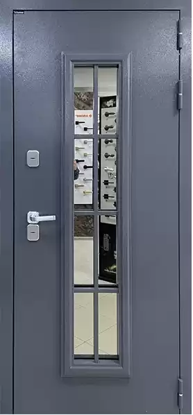 Двери Бункер Термо Англия 7024/ MDF Софт белый