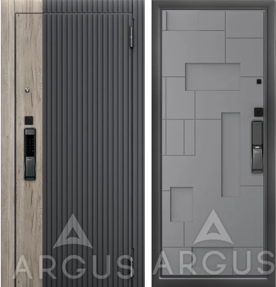 Входная дверь Smart Антик серебро Корса Силк муссон,Фруме, Силк флай, вст. Рустик пепельный