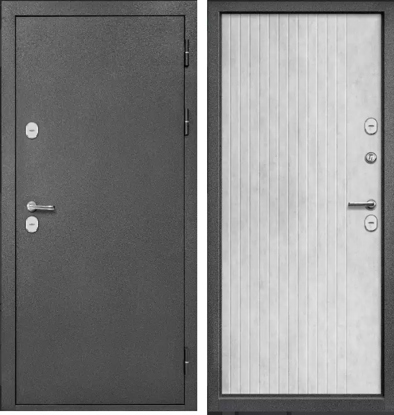 Входная дверь Термо Бетон серый
