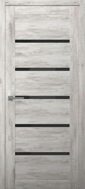 Межкомнатная дверь Вена ПО Мегаполис Loft Стекло черное