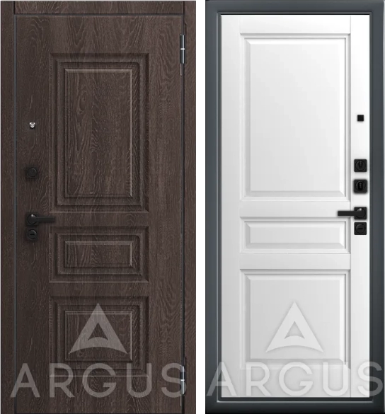 Входная дверь ДА67 Black Style Букле графит Каролина Белая эмаль (soft),Скиф, Филадельфия шоколад