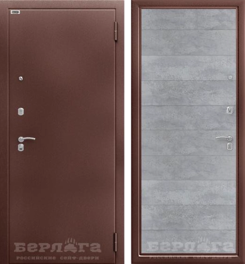 Сейф-дверь Оптима Лайн бетон светлый горизонт