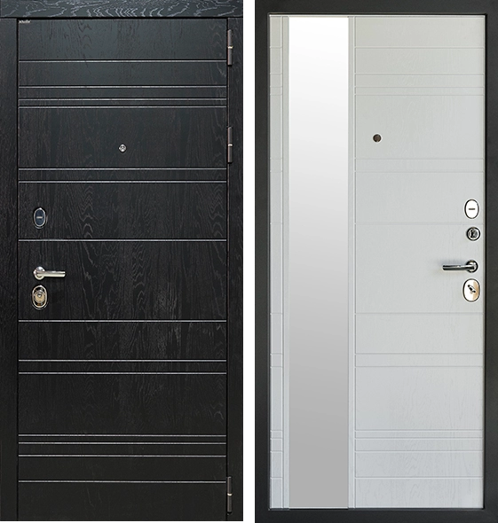 Входная дверь Дипломат-1 Черный муар