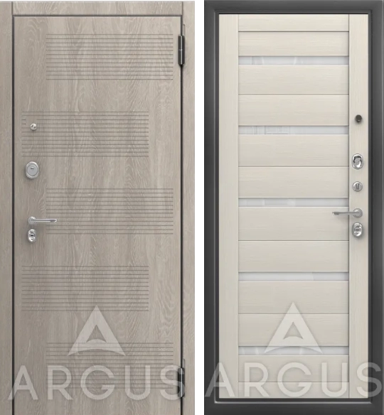 Входная дверь ДА67 Антик серебро Марио Белый ясень