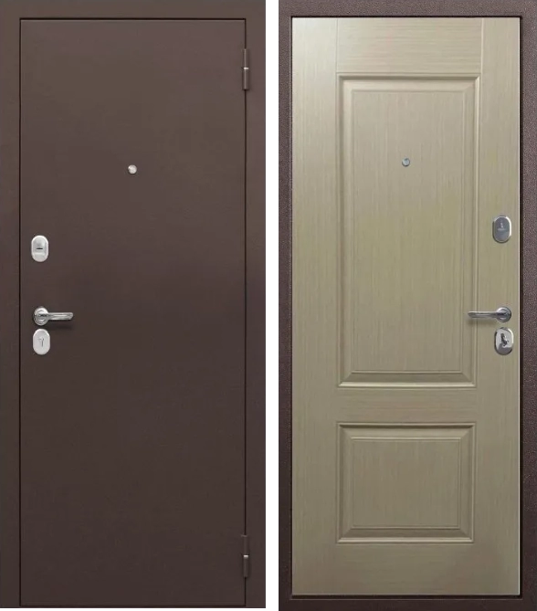 Входная дверь Тайга 7 Бежевый клен