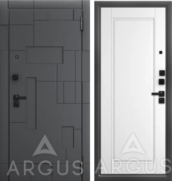 Входная дверь ДА94 Black Style Антик серебро Тревор (Эмалит артик,Корса, Силк флай