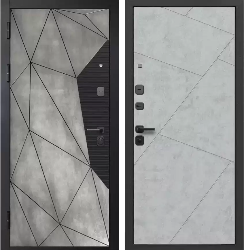 Феррони Входная дверь 9 СМ ГЕОМЕТРИЯ бетон