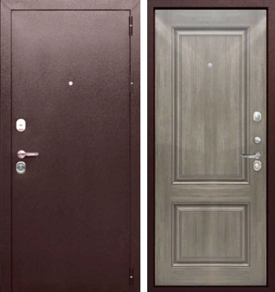 ДВЕРЬ ВХОДНАЯ 9 Тайга Серый клен