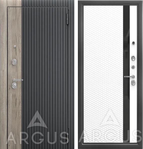 Входная дверь ДА105 Антик серебро Норвич Эмалит арктик, Черный лакобель,Фруме, Силк флай,Рустик пепельный