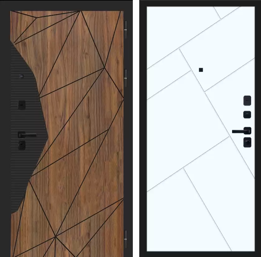 Входная дверь 3К ГЕОМЕТРИЯ МДФ/МДФ