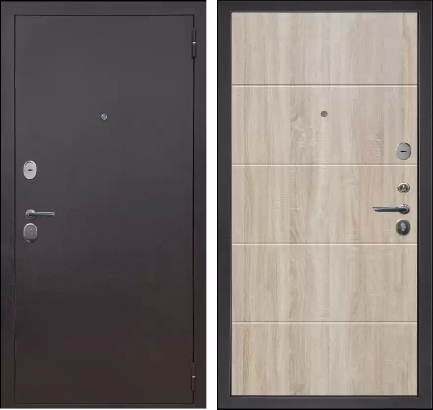 Входная дверь "2К Горизонт" Карпатская ель