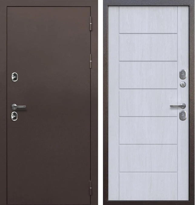 Входная дверь 11 ISOTERMA Медный Антик Астана Милки