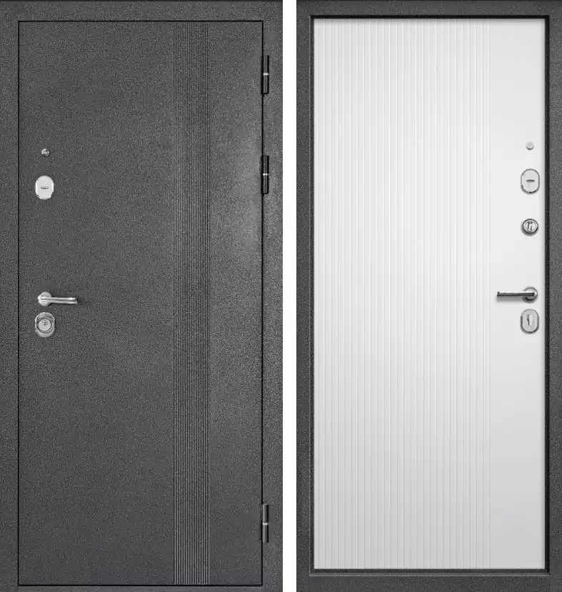 Входная дверь ВЕРТИКАЛЬ   Белый 