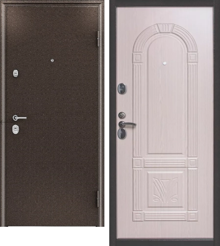 Входная дверь 3К МДФ бел.дуб