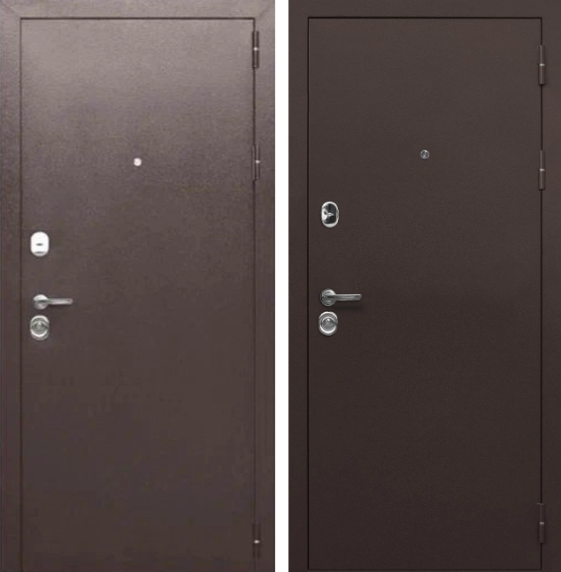 Входная дверь Тайга 9 см метал/метал