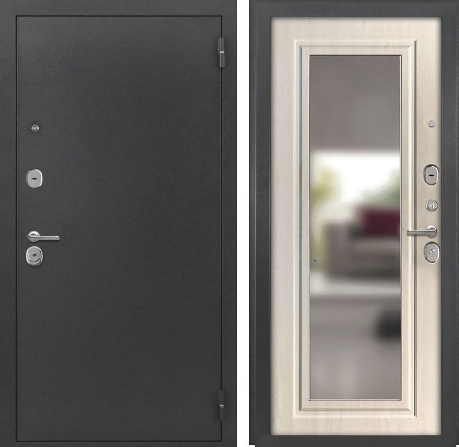 Входная дверь 2К МОДЕРН с зеркалом