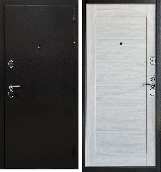 Входная дверь 3K-TECHNO Винтаж пепельный