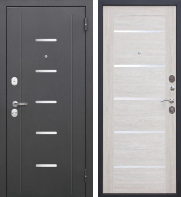 Входная дверь 7,5 Гарда муар царга Лиственница беж