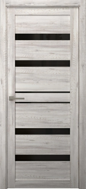 Межкомнатная дверь Дрезден ПО Eco-Wood Стекло черное