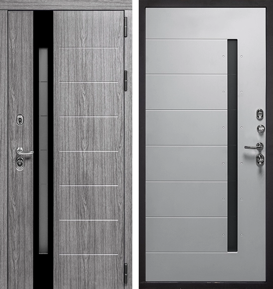 Входная дверь Термо №1 Volkan Oak/ Шато белый