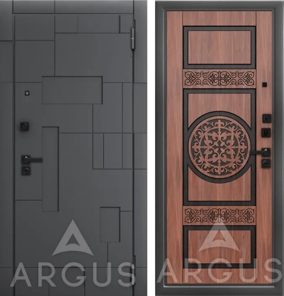 Входная дверь ДА98 Black Style Антик серебро Беатрис Дуб золотой патина коричневая,Корса, Силк флай