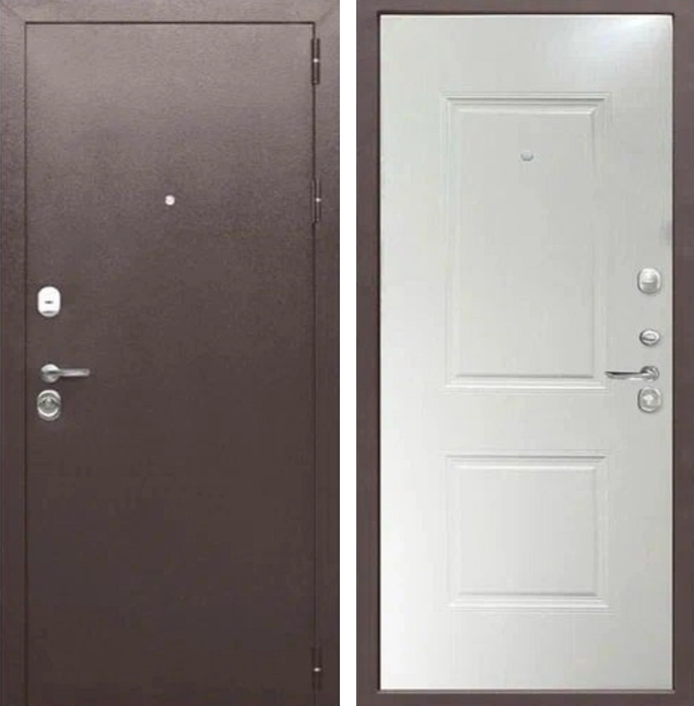 Входная дверь Тайга 9 см Клен белый