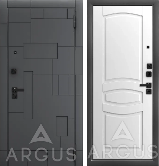 Входная дверь ДА99 Black Style Антик серебро Виктория Белый жемчуг