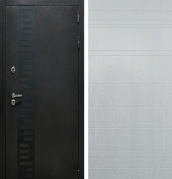 Входная дверь Термо Джаз Серебро альберо браш