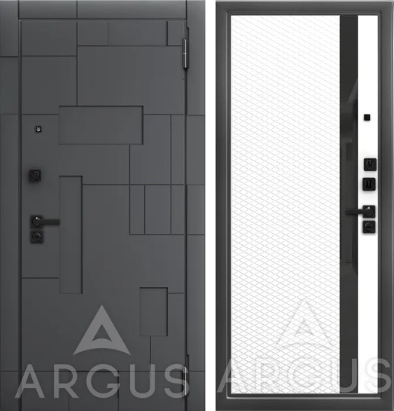 Входная дверь ДА95 Black Style Антик серебро Норвич Эмалит арктик, Черный лакобель,Корса, Силк флай