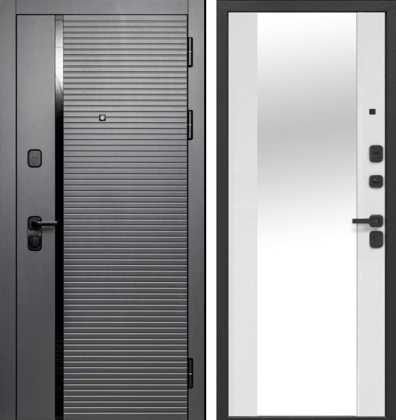 Входная дверь 3К СТАЙЛ Зеркало МДФ/МДФ