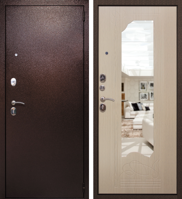 Входная дверь "Ольга" Беленый дуб