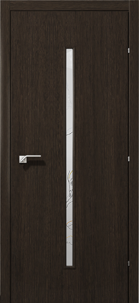 Краснодеревщик Межкомнатная дверь 5033 Черный Дуб/Лиана (ДО)