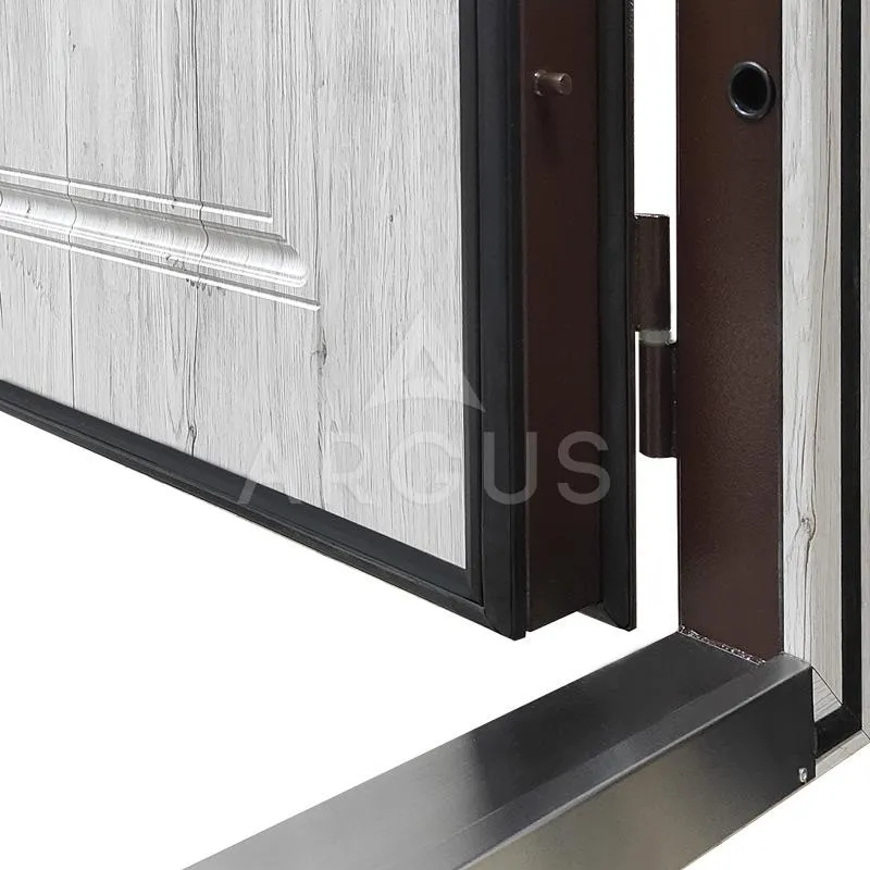 Входная дверь Тепло Коричневый молоток Оливер Рустик серый