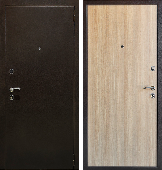 Входная дверь Базис Медь/ Дуб Честерфильд