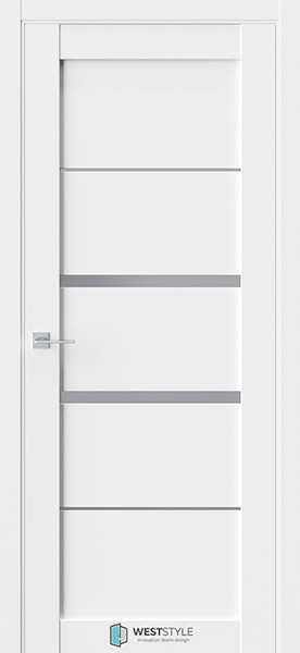Weststyle Межкомнатная дверь RL 2 Белый / Графит (ДО)