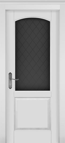 Ока Межкомнатная дверь Фоборг Белая/ Квадро (ДО)