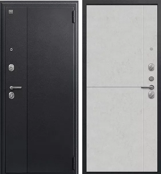 А-05 Черный сатин/ Бетон светлый