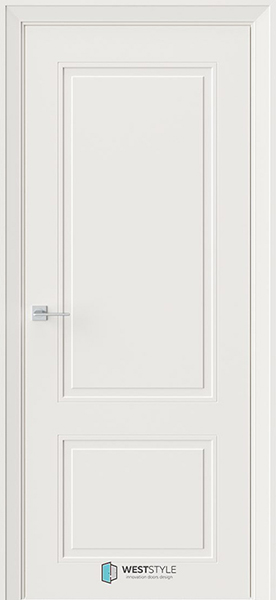 Weststyle Межкомнатная дверь Eliss 3 Белый матовый (ДГ)