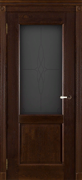 Ока Межкомнатная дверь Селена Античный орех/ Мателюкс (ДО)