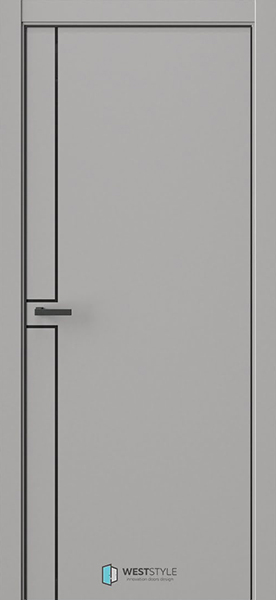 Weststyle Межкомнатная дверь In 42 Макиато (ДГ) с алюминиевой кромкой
