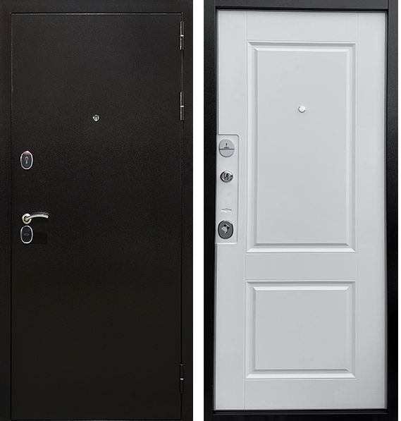 Входная дверь Тундра 2 Медный антик/ Белый